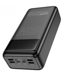 Powerbank Hoco DB81A 50000mAh 4USB/2C 65W с дисплеем и фонариком черный