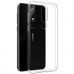 Накладка силикон 0.5мм Nokia X6 прозрачный