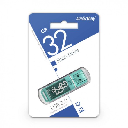  USB флеш накопитель Smartbuy 32GB Glossy Green (SB32GBGS-G)