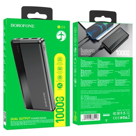  Powerbank Borofone BJ24 10000mAh 2USB 2A черный