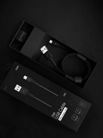  Usb Кабель-зарядка ZMI Apple Lightning MFi AL803/AL805 100 cm черный