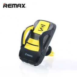 Держатель в автомобиль в воздуховод Remax RM-C13 с зажимом черно-желтый