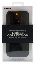 Накладка для i-Phone 15 Pro K-Doo Noble кожаная черная