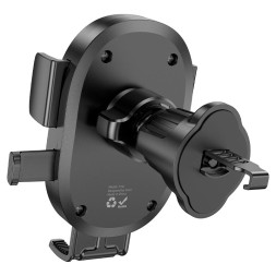 Держатель в автомобиль в воздуховод Hoco H18 с зажимом черный