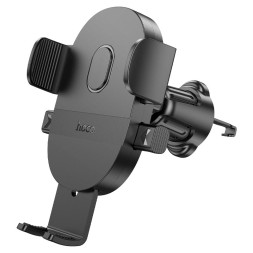 Держатель в автомобиль в воздуховод Hoco H18 с зажимом черный