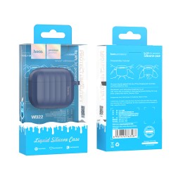 Силиконовый чехол для AirPods 3 Hoco WB22 синий
