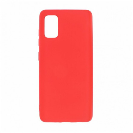  Накладка для Samsung Galaxy A41 Silicone cover красная