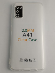 Чехол-накладка силикон 2.0мм Samsung Galaxy A41 прозрачный