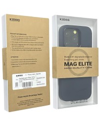 Накладка для i-Phone 15 Pro K-Doo Mag Elite алькантара синяя