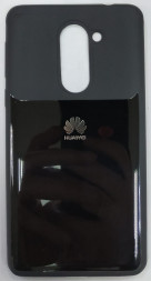 Накладка для Huawei Honor 6X силикон с логотипом чёрная