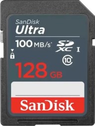 SDXC карта памяти SanDisk 128GB Class10 Ultra UHS-I 100MB/s (SDSDUNR-128G-GN3IN)