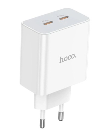  Сетевое зар. устр. Hoco C108A 2C 35W белое