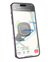 Держатель в автомобиль на торпеду Hoco H73 магнитный серый