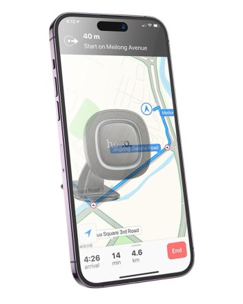  Держатель в автомобиль на торпеду Hoco H73 магнитный серый