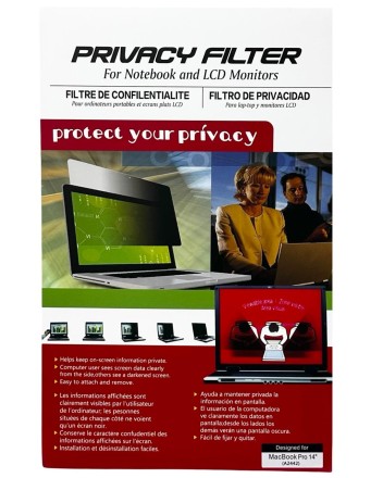  Защитная пленка на экран для MacBook Pro 14&quot; (A2442) антишпион