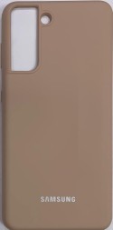 Накладка для Samsung Galaxy S21/S30 Silicone cover пудро
