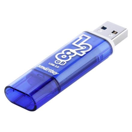  3.0 USB флеш накопитель Smartbuy 128GB Glossy Dark Blue (SB128GBGS-DB)