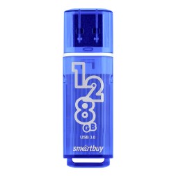 3.0 USB флеш накопитель Smartbuy 128GB Glossy Dark Blue (SB128GBGS-DB)