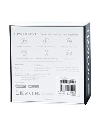  Беспроводные наушники Haylou Earhook I черные