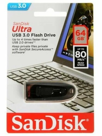  3.0 USB флеш накопитель SanDisk CZ48 Cruzer Ultra 64GB (SDCZ48-064G-U46)