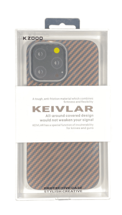  Накладка для i-Phone 14 Pro Max K-Doo Kevlar пластик бронзовая