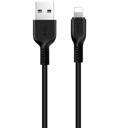  Usb Кабель-зарядка Lightning Hoco X20 Flash 2.0A 3м силиконовый черный