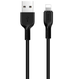 Usb Кабель-зарядка Lightning Hoco X20 Flash 2.0A 3м силиконовый черный