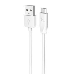 Usb Кабель-зарядка Micro Hoco X1 Rapid 2.4A 2м силиконовый белый