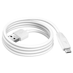 Usb Кабель-зарядка Micro Hoco X1 Rapid 2.4A 2м силиконовый белый