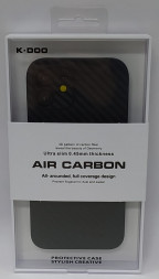 Накладка для i-Phone 12 K-Doo Air Carbon пластик черная