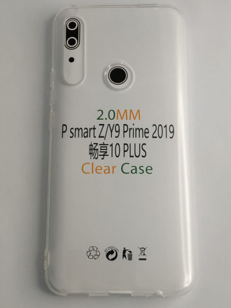 Чехол-накладка силикон 2.0мм Huawei P Smart Z прозрачный