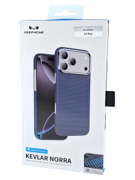 Накладка для i-Phone 17 Pro Keephone Kevlar Norra MagSnap синий