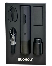 Винный набор HuoHou 4 in 1 Set in a Gift Box HU0047 чёрный