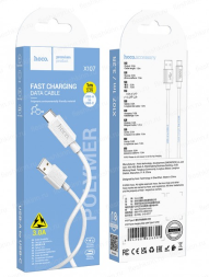 Usb Кабель-зарядка Type-C Hoco X107 1м 3A белый
