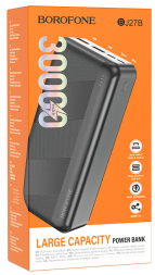 Powerbank Borofone J27B 30000mAh 2USB+Micro+Type-C черный