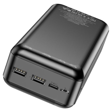  Powerbank Borofone J27B 30000mAh 2USB+Micro+Type-C черный