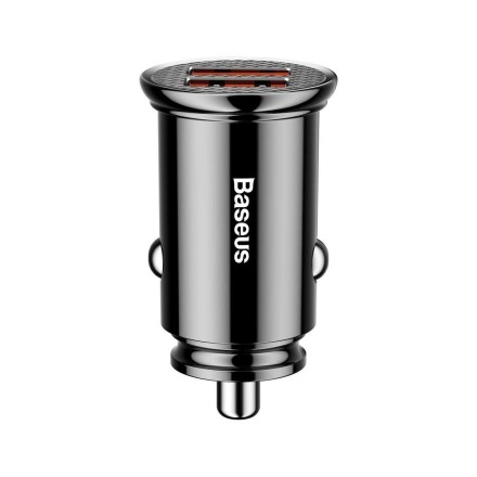  Автомобильное заряд. устр. Baseus Circular Plastic 2USB 30W CCALL-YD01 черное