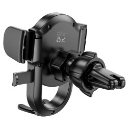 Держатель в автомобиль в воздуховод Hoco H6 с зажимом черный