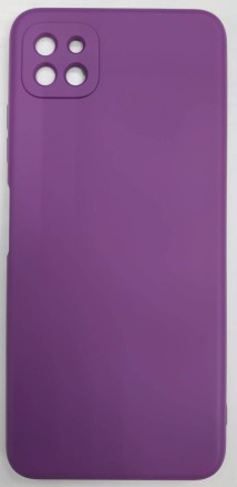  Накладка для Samsung Galaxy A22S Silicone cover без логотипа сиреневая