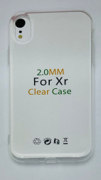 2.0мм Накладка для iPhone XR силикон тонкий прозрачный