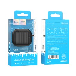 Силиконовый чехол для AirPods 3 Hoco WB22 черный