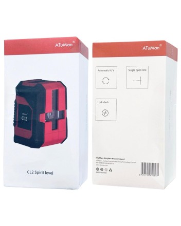  Лазерный уровень ATuman CL2 красно-черный