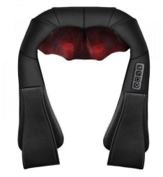 Массажер для шеи/плеч/спины/ног многофункциональный массажер электрический с подогревом черный