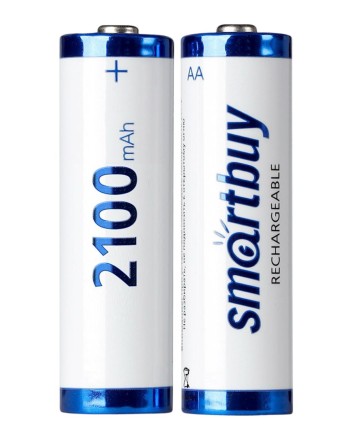  Аккумулятор NiMh Smartbuy AA/2BL 2100 mAh (24/240) (SBBR-2A02BL2100)