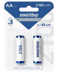 Аккумулятор NiMh Smartbuy AA/2BL 2100 mAh (24/240) (SBBR-2A02BL2100)
