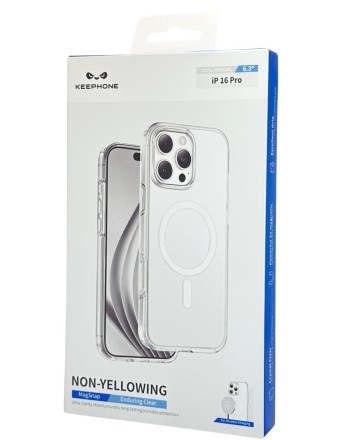  Накладка для i-Phone 16 Pro Keephone Non-Yellowing MagSnap прозрачный
