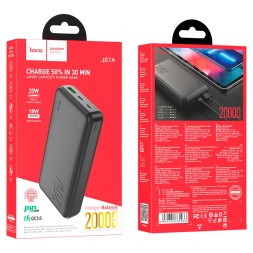 Powerbank Hoco J87A 20000mAh 20W 1USB/Type-C черный