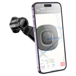 Держатель в автомобиль в воздуховод Hoco H74 магнитный серый