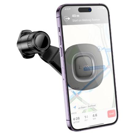  Держатель в автомобиль в воздуховод Hoco H74 магнитный серый