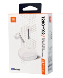 Беспроводные наушники TWS JBL T280 X2 серебристые